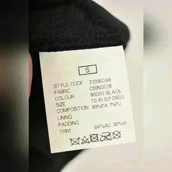 NWT FW14 BELSTAFF Black Satin Poly Bustier Mini Cocktail Dress 40EU Small Italy - Picture 10 of 11